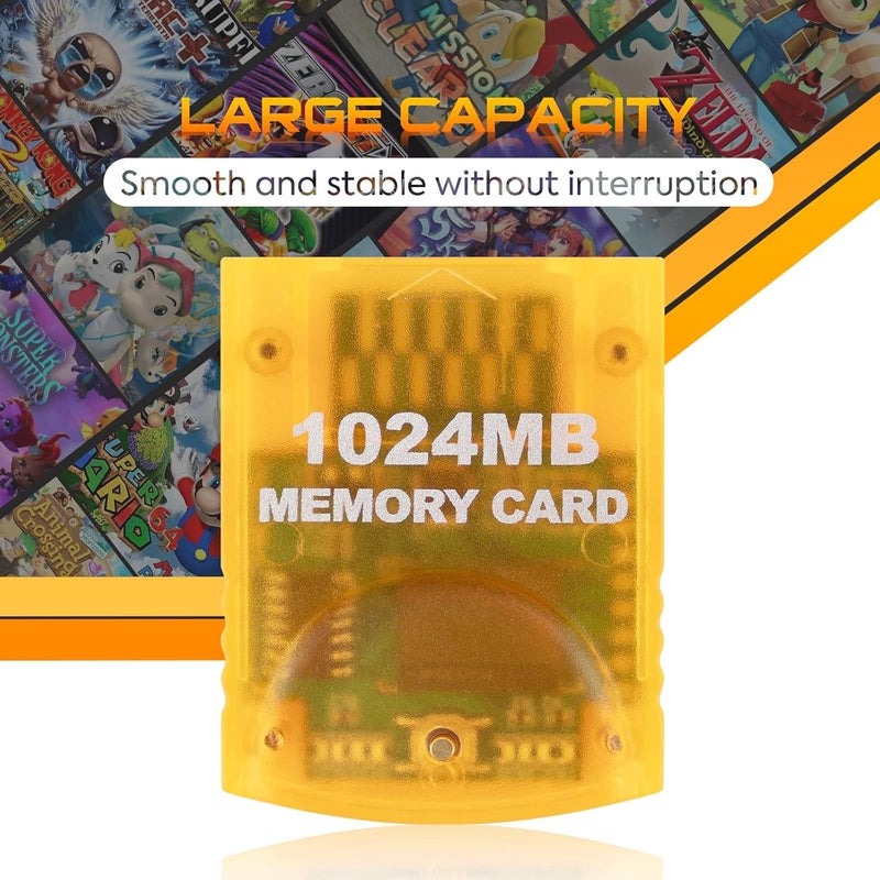 Suncala بطاقة ذاكرة متوافقة مع جهاز Gamecube و Wii، بطاقة ذاكرة سعة 1024MB لجهاز Nintendo Gamecube - Image 4